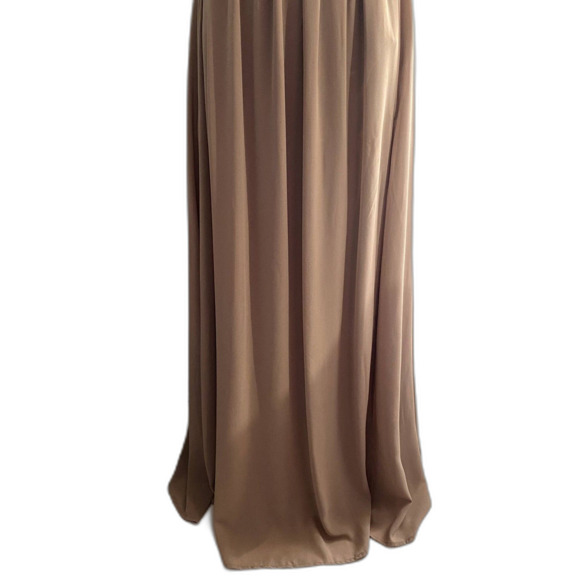 Lulus Heavenly Hues Taupe Tan Maxi Dress Formal Prom Bridesmaid Wedding Size XS - Picture 4 of 10